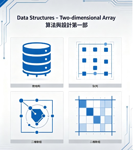 【選修 C 第一期】Data Structures - Two-dimensional Array 算法與設計第一部分——數據結構——二維陣列 | HK-ICT