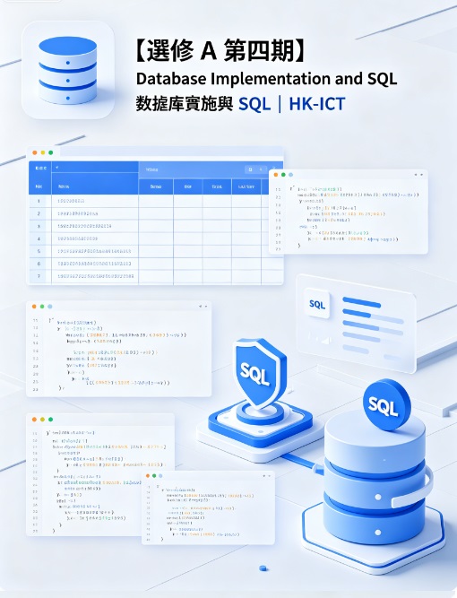 【選修 A 第四期】Database Implementation and SQL 數據庫實施與 SQL | HK-ICT