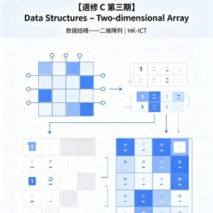 【選修 C 第三期】Data Structures - Two-dimensional Array 數據結構——二維陣列 | HK-ICT