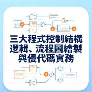 3：三大程式控制結構邏輯、流程圖繪製與偽代碼實務