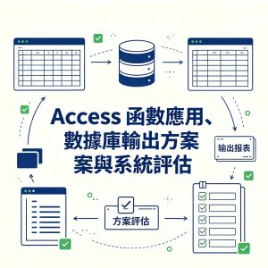 9.Access 函數應用、數據庫輸出方案與系統評估