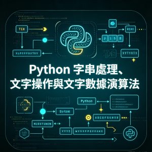 6：Python 字串處理、文字操作與文字數據演算法