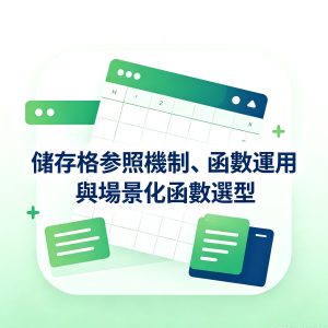 3.儲存格參照機制、函數運用與場景化函數選型