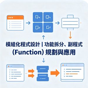 10：模組化程式設計｜功能拆分、副程式 (Function) 規劃與應用 課程簡介