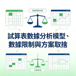 5.試算表數據分析模型、數據限制與方案取捨