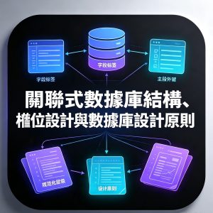 7.關聯式數據庫結構、欄位設計與數據庫設計原則